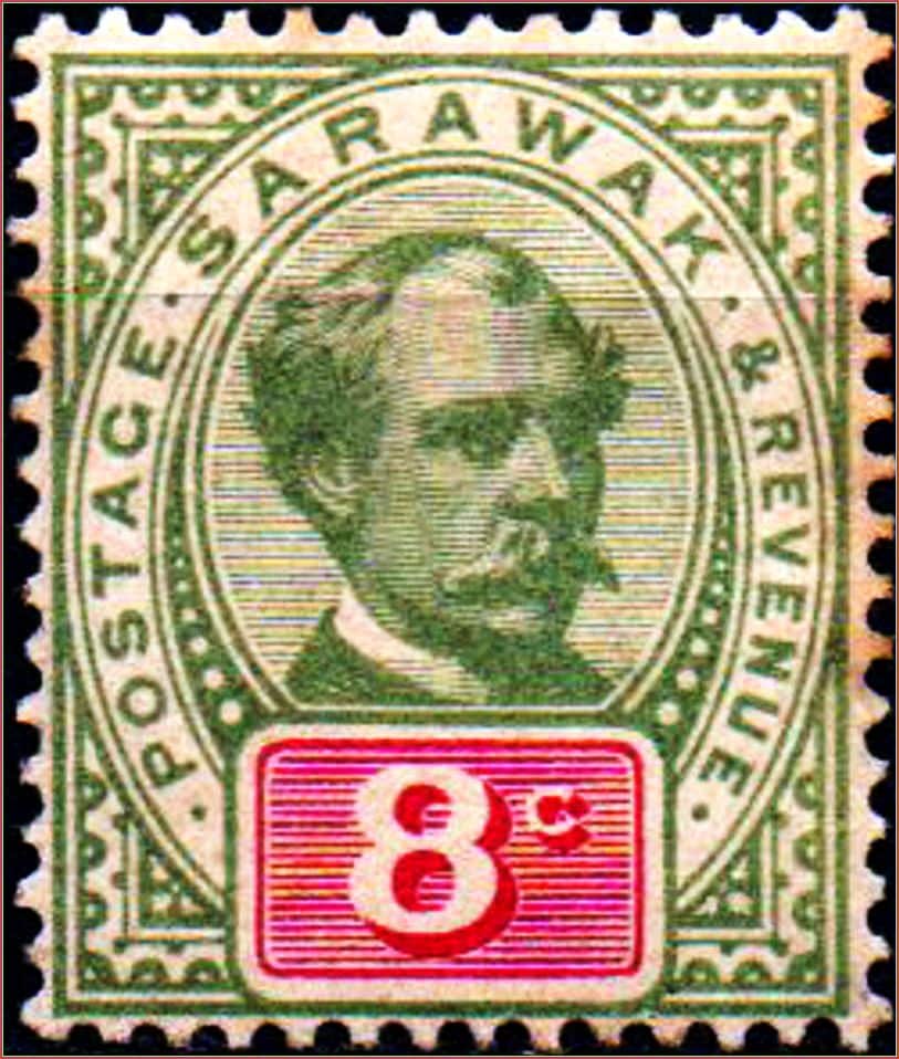 Sarawak (Reino Unido) - Sir Charles J. Brooke - 1888
