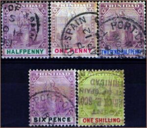 Trinidad (Reino Unido) - Britânia - 1896 a 1902 - S/Incompleta