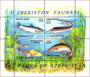 Uzbequistão - Peixes - 2006 - S/Completa