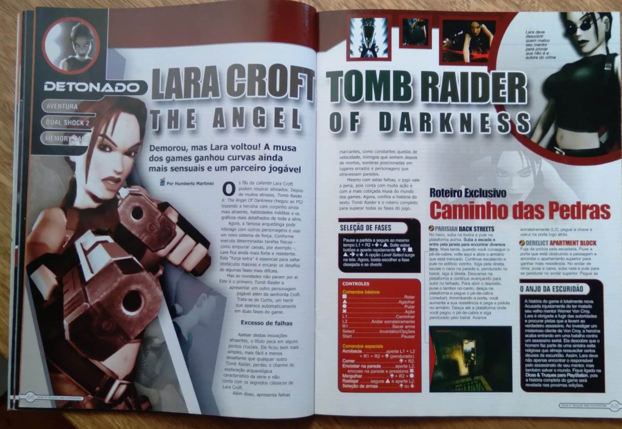 | Casa do Colecionador 27G Revista Playstation Dicas e truques 55 / Lara Croft Tomb Raider 3 e 6 detonados.