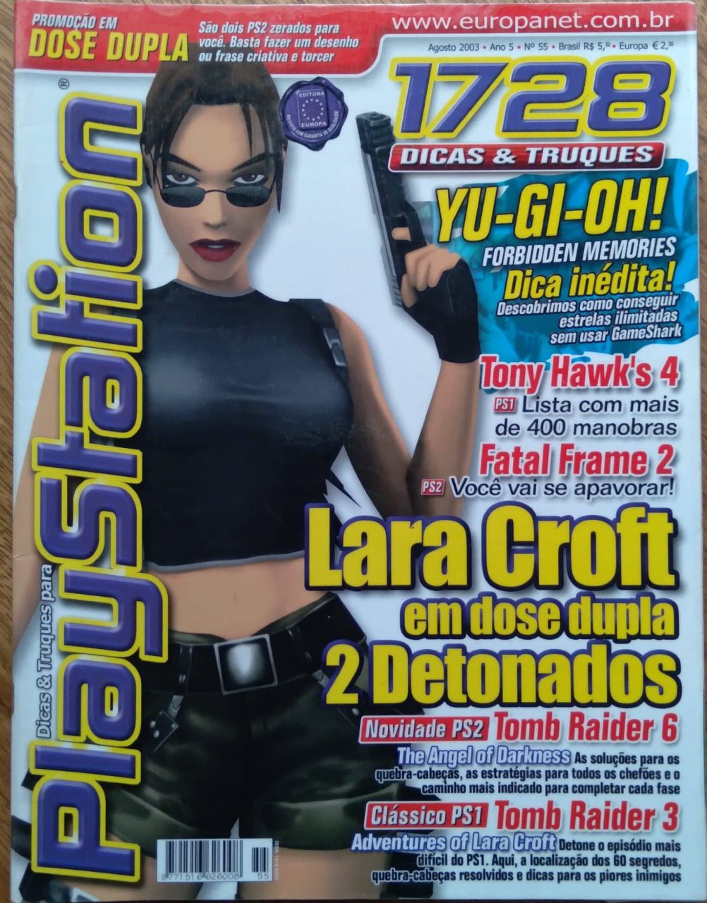 | Casa do Colecionador 27G Revista Playstation Dicas e truques 55 / Lara Croft Tomb Raider 3 e 6 detonados.