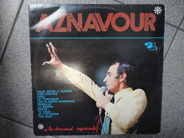 Lp Vinil Charles Aznavour A La Demand Especiale Casa do Colecionador