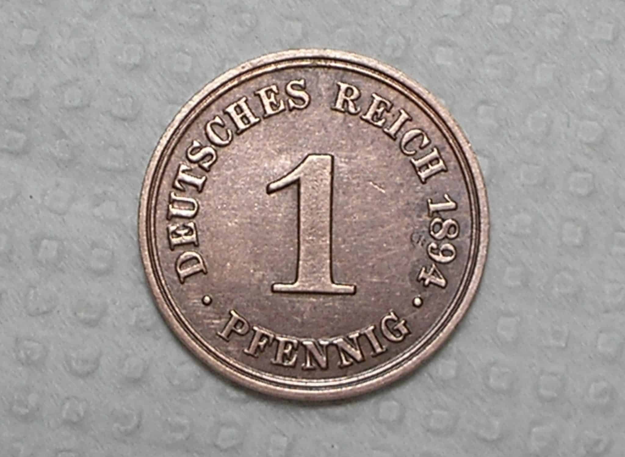 Alemanha 1 Pfennig 1894a Empire Co Soberba Box32