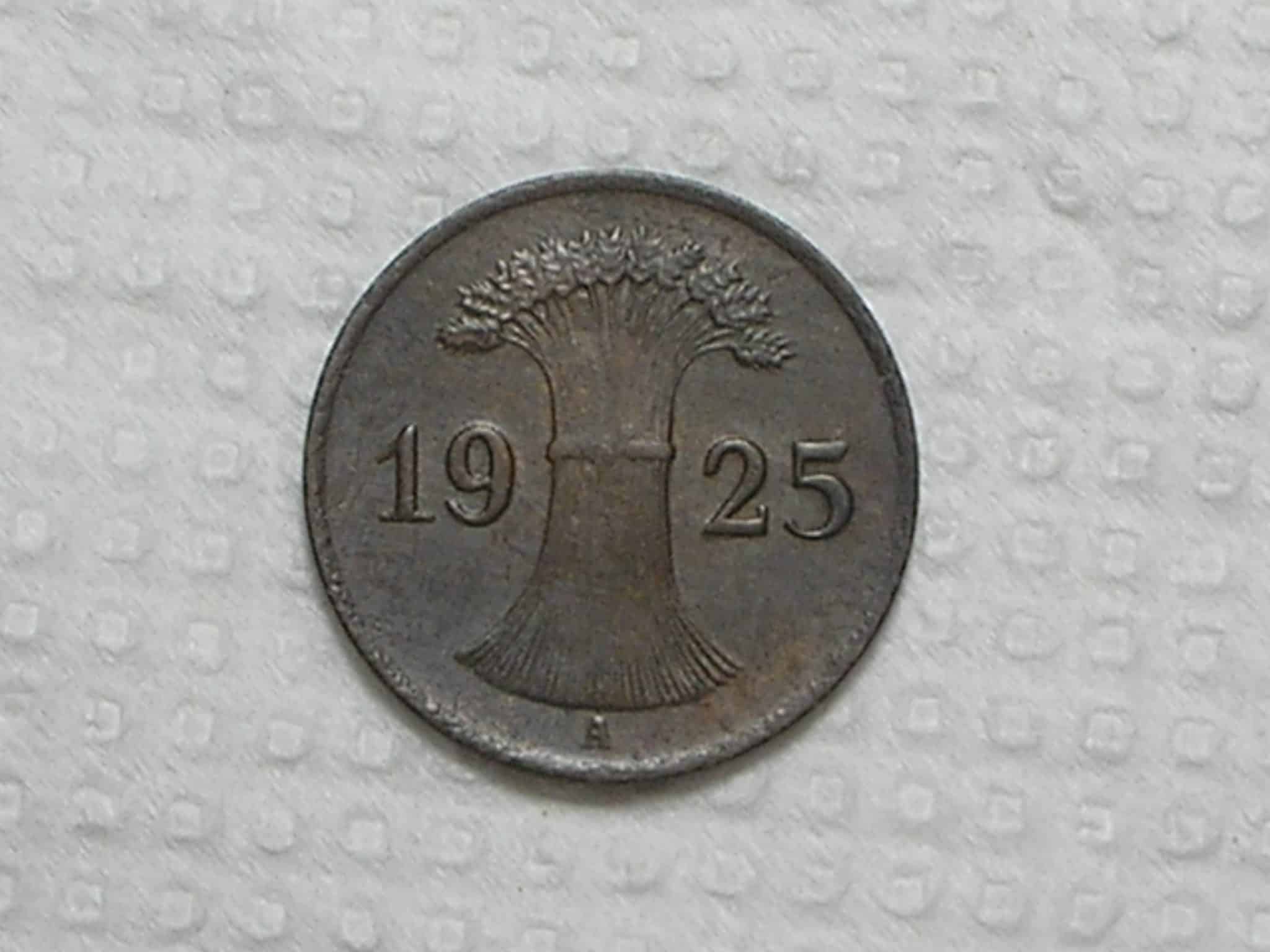 | Casa do Colecionador Alemanha 1 Reichspfennig 1925a Berlin Weimar Republic Co Soberba Box32 2