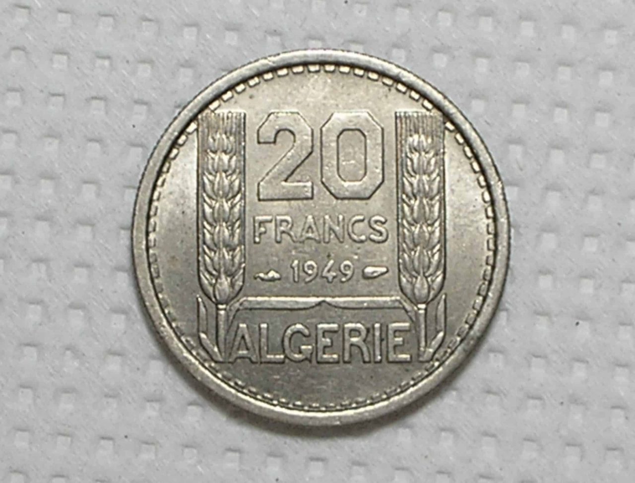 Algeria) 20 Francs - 1949 / Ocupação Francesa / Co/Ni / box39
