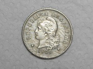 Argentina) 10 Centavos - 1909 / Co/Ni / box32
