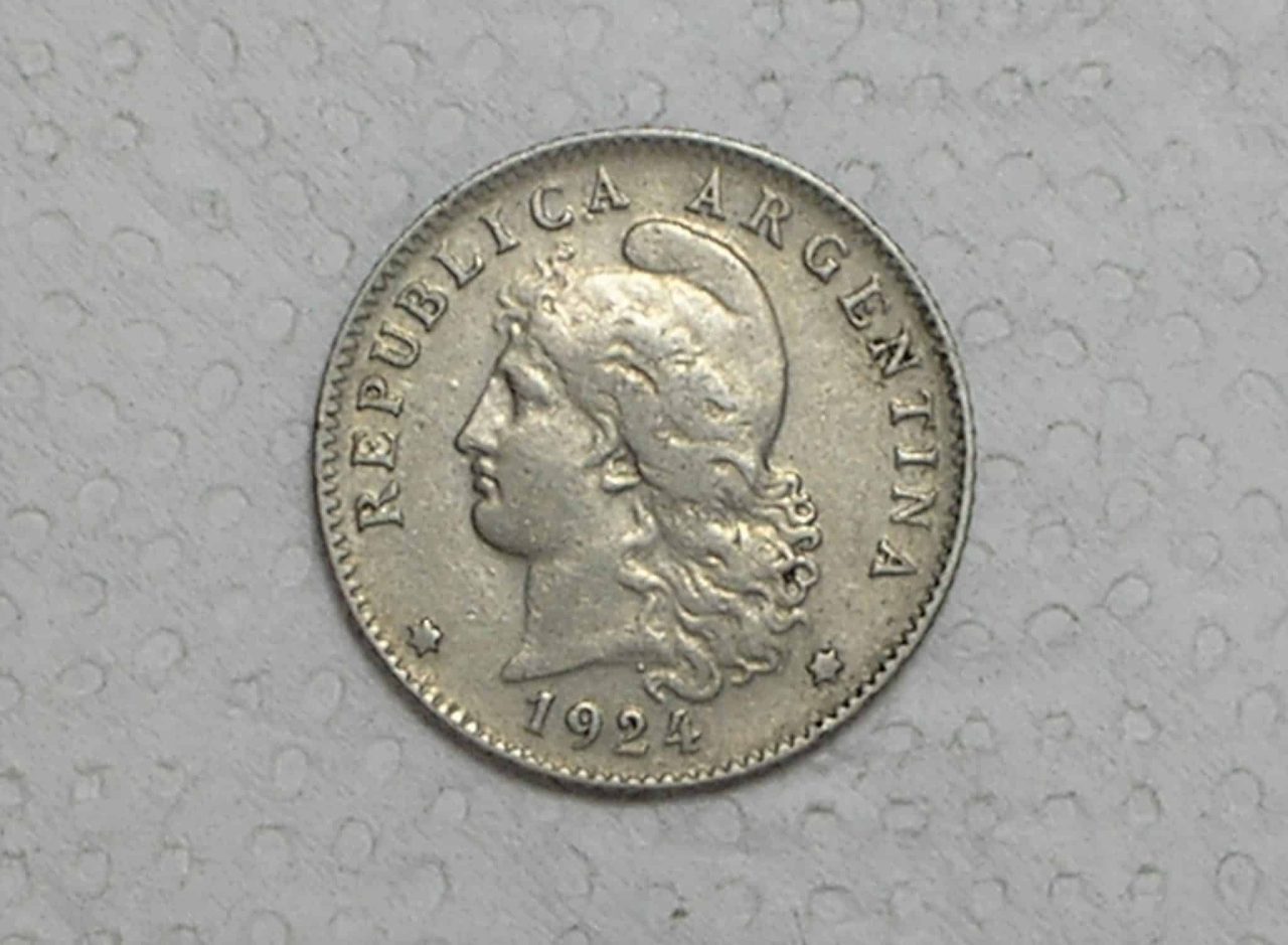 Argentina) 20 Centavos - 1924 / Co/Ni / box32