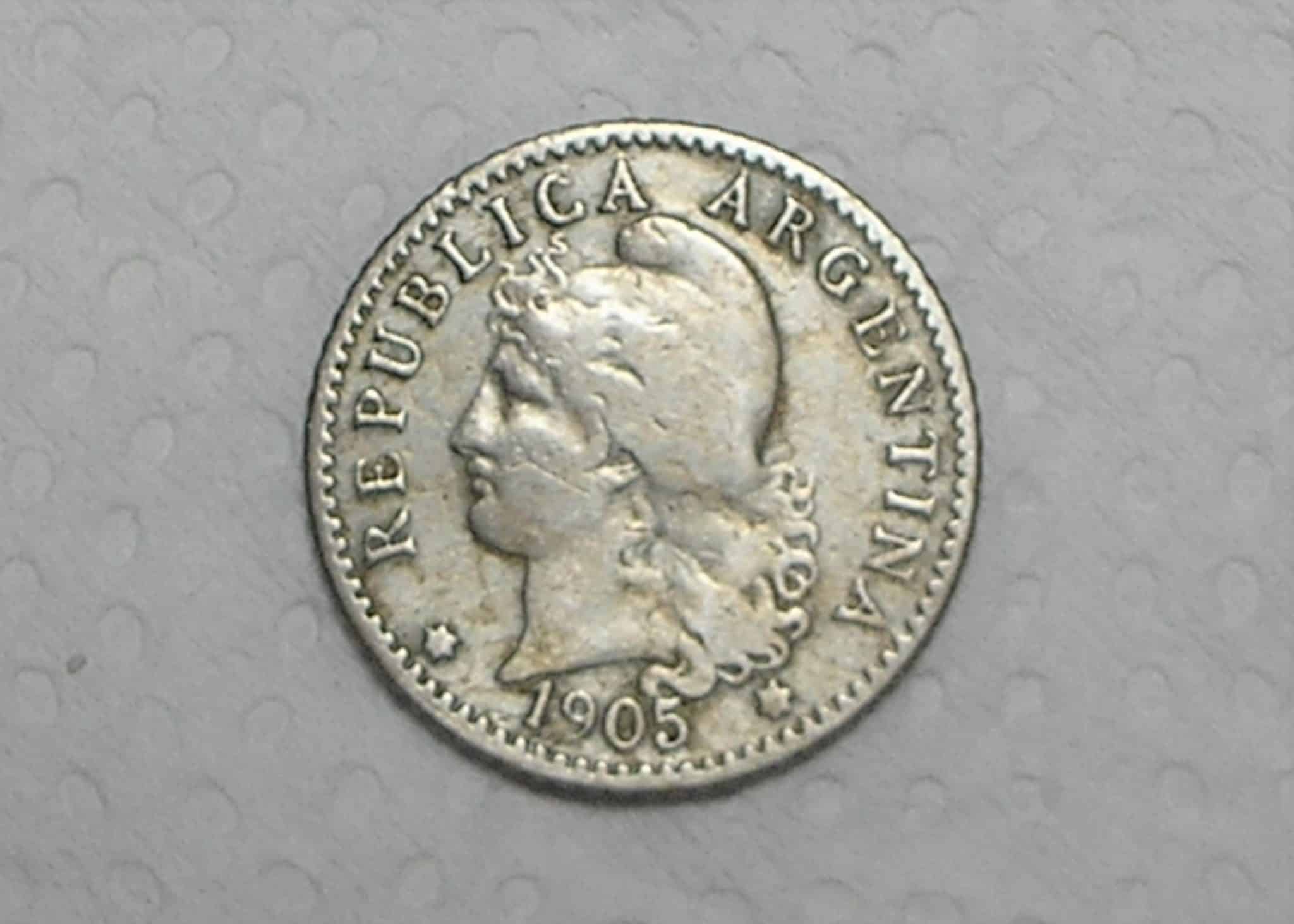 Argentina) 5 Centavos - 1905 / Co/Ni / box32