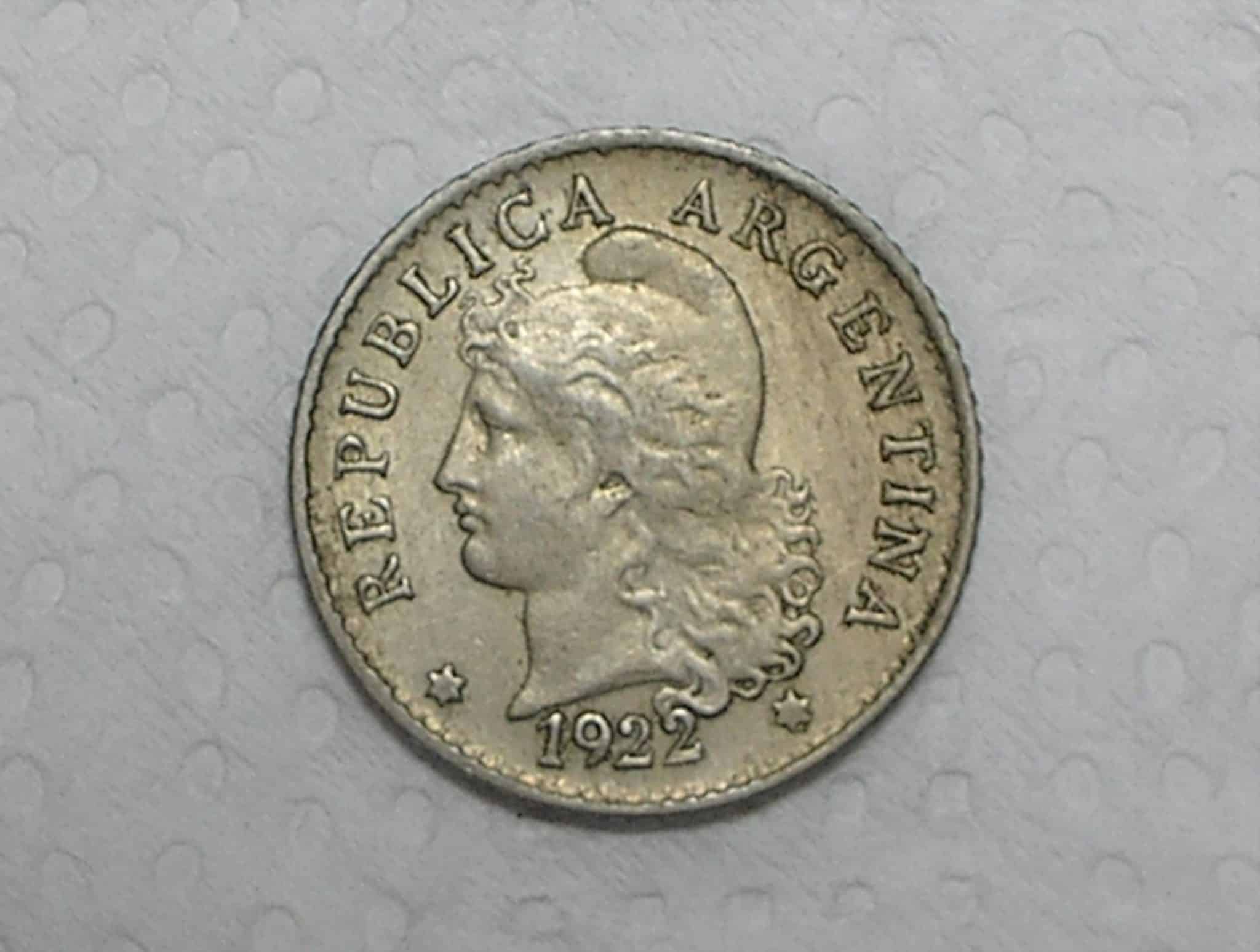 Argentina) 5 Centavos - 1922 / Co/Ni / box32