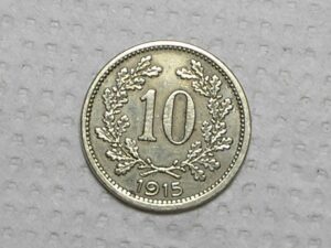 Austria) 10 Heller - 1915 / Ni/Zn / box39