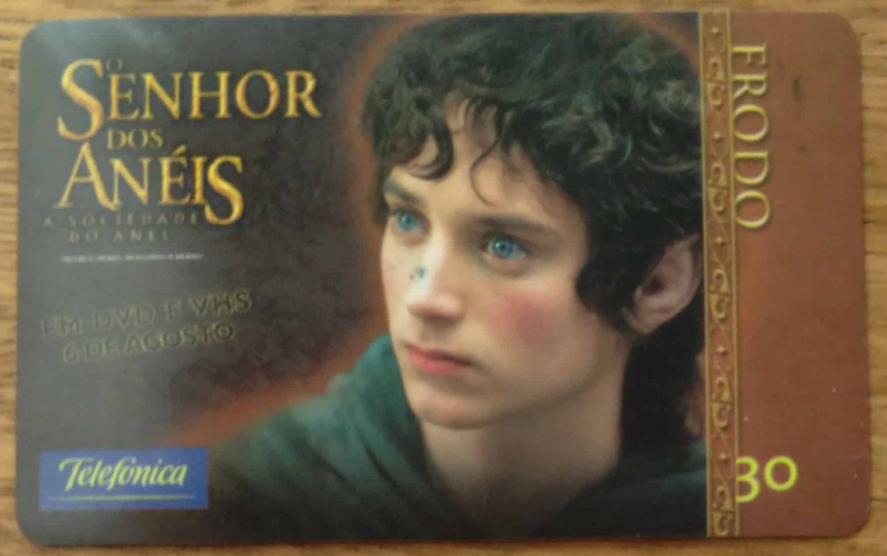 Cartao Brasil Telefonica Indutivo 2002 Senhor Dos Aneis Sociedade Do Anel Frodo 2