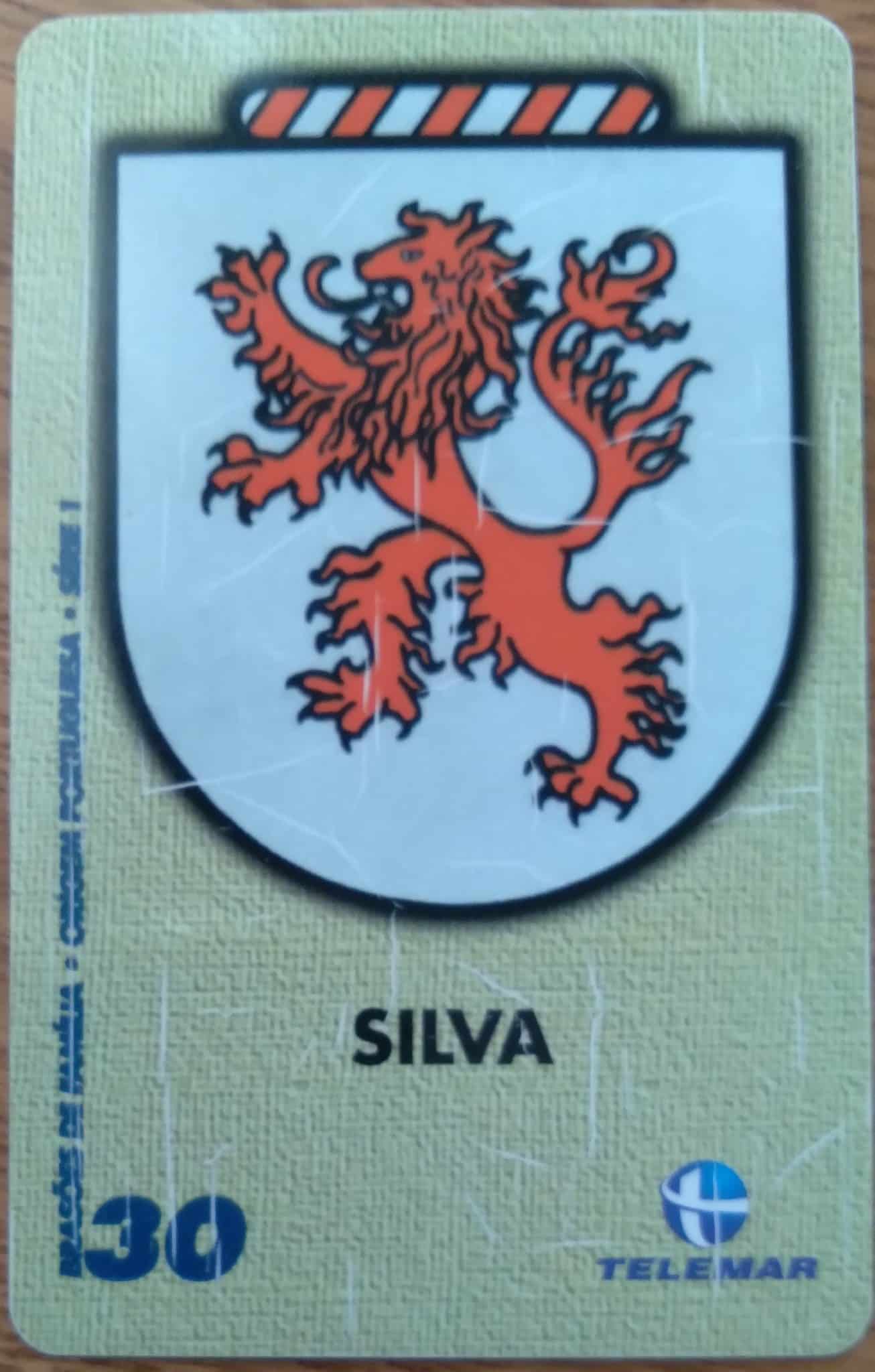 Cartão Brasil Telemar BA Indutivo 2001. Brasões de família. Silva