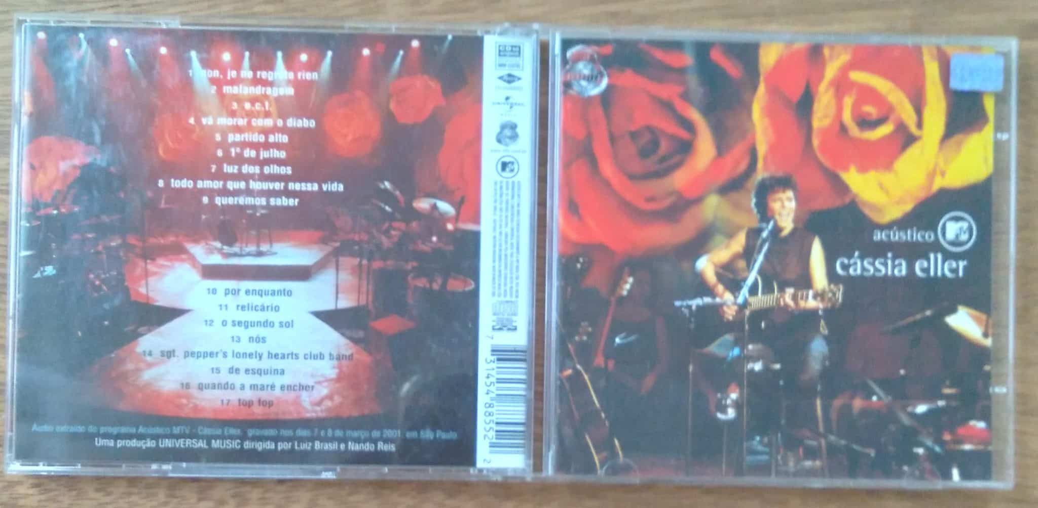 Cd Cassia Eller Acustico. Malandragem Por enquanto Relicario