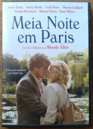 Dvd Comédia. Meia noite em Paris. Woody Allen.