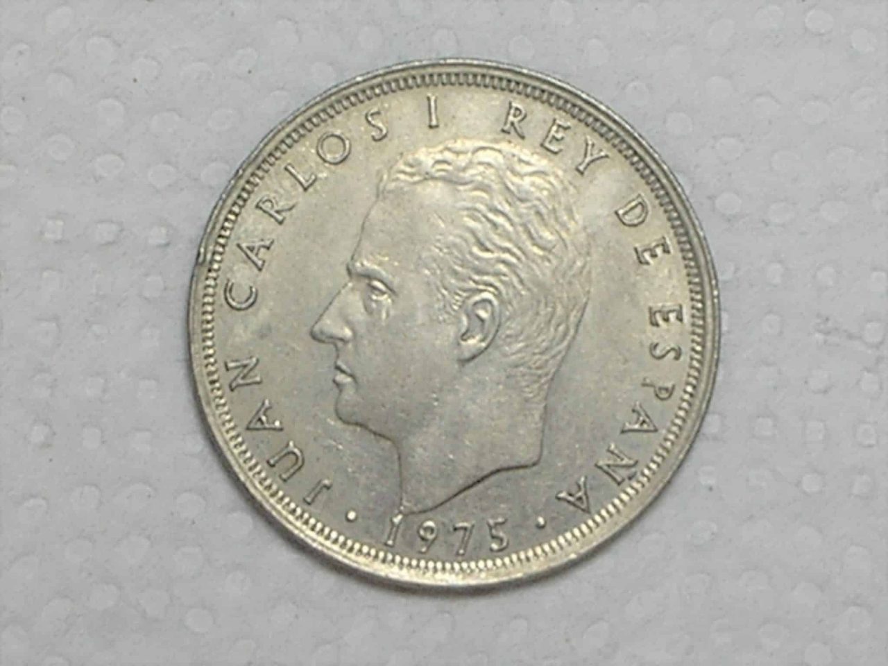 Espanha) 25 Pesetas - 1975(79) / Flor de cunho / Co/Ni / box33
