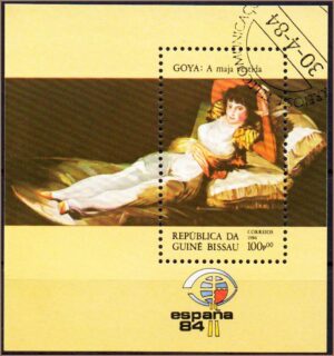 Guiné Bissau - Pinturas de artistas espanhóis (Goya) - 1984 - Bloco