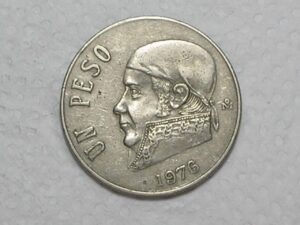 México) 1 Peso - 1976 / Co/Ni / box36