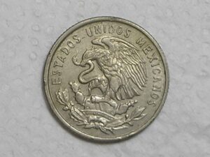 México) 25 Centavos - 1964 - Closed leak - Bico fechado / Co/Ni / Sob / box36