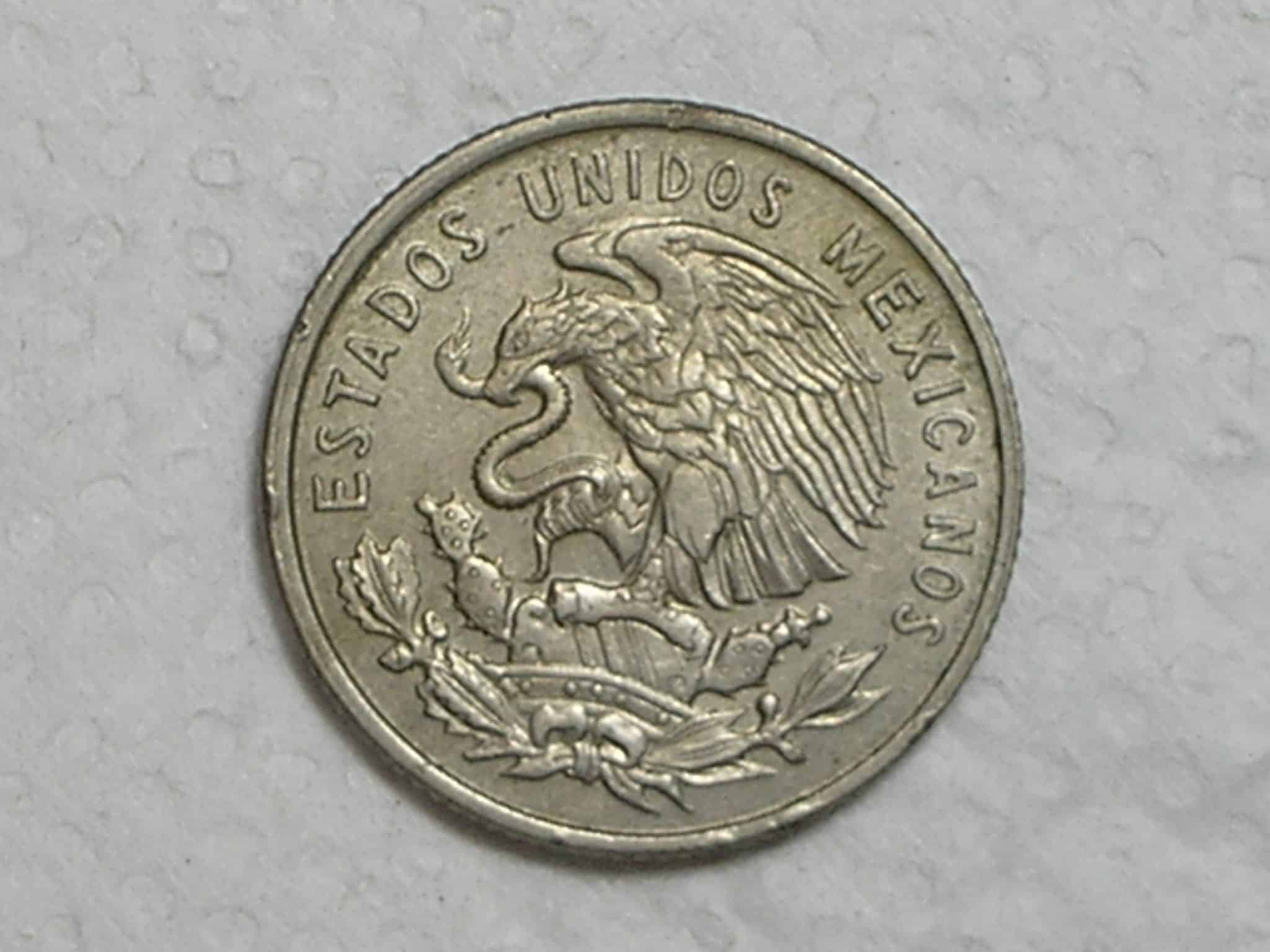 México) 25 Centavos - 1964 - Closed leak - Bico fechado / Co/Ni / Sob / box36