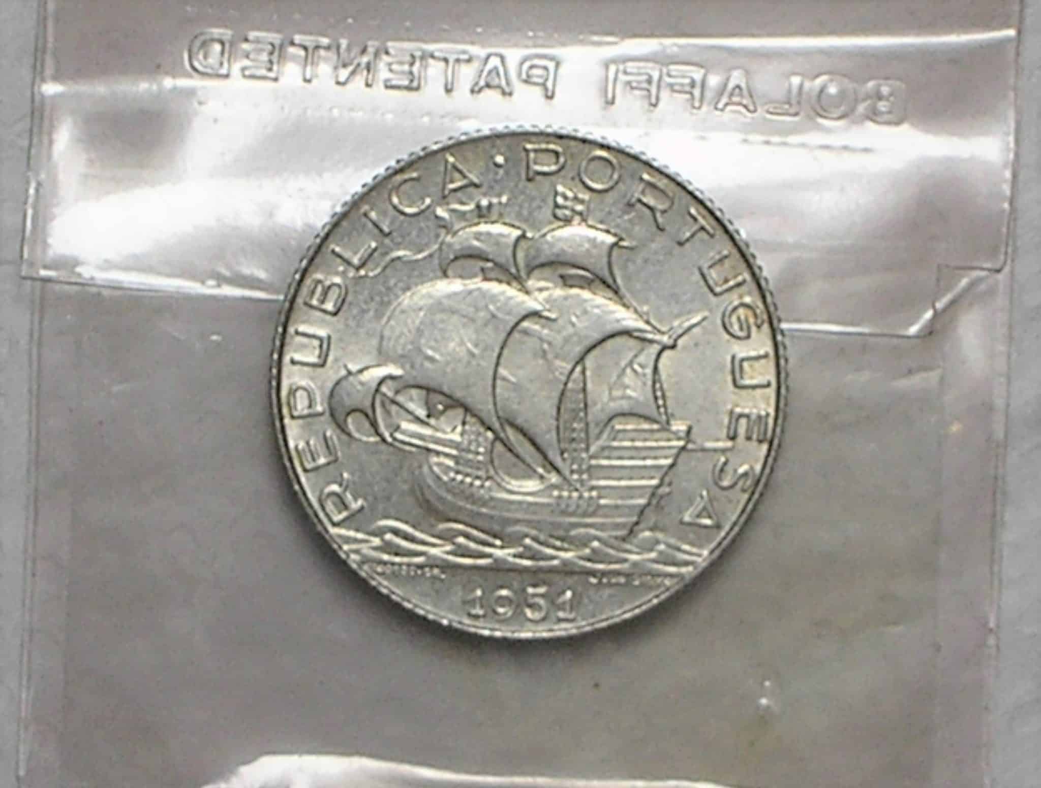 Portugal) 2-1/2 Escudos - 1951 / Prata / S/Fc / box37