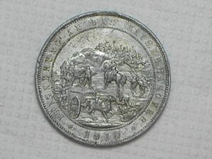 Rara Medalha Da Alemanha Wilhelm Ii 1910 Deutsh Kaiser Aluminio Bruto 40 Mm Mbc Box32