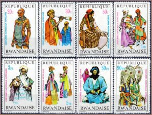 Ruanda - Costumes Africanos - 1970 - S/Completa