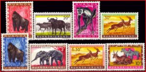 Ruanda-Urundi - Animais - 1959 - S/Incompleta