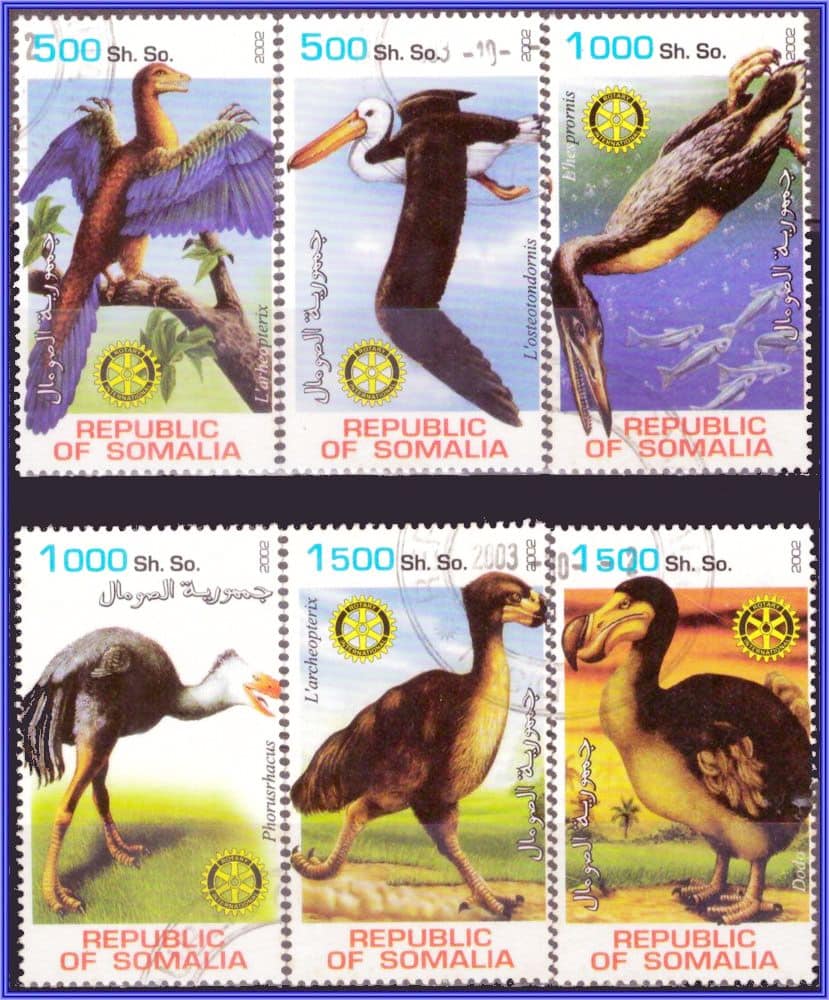 Somália - Aves pré-históricas - 2002 - S/Completa
