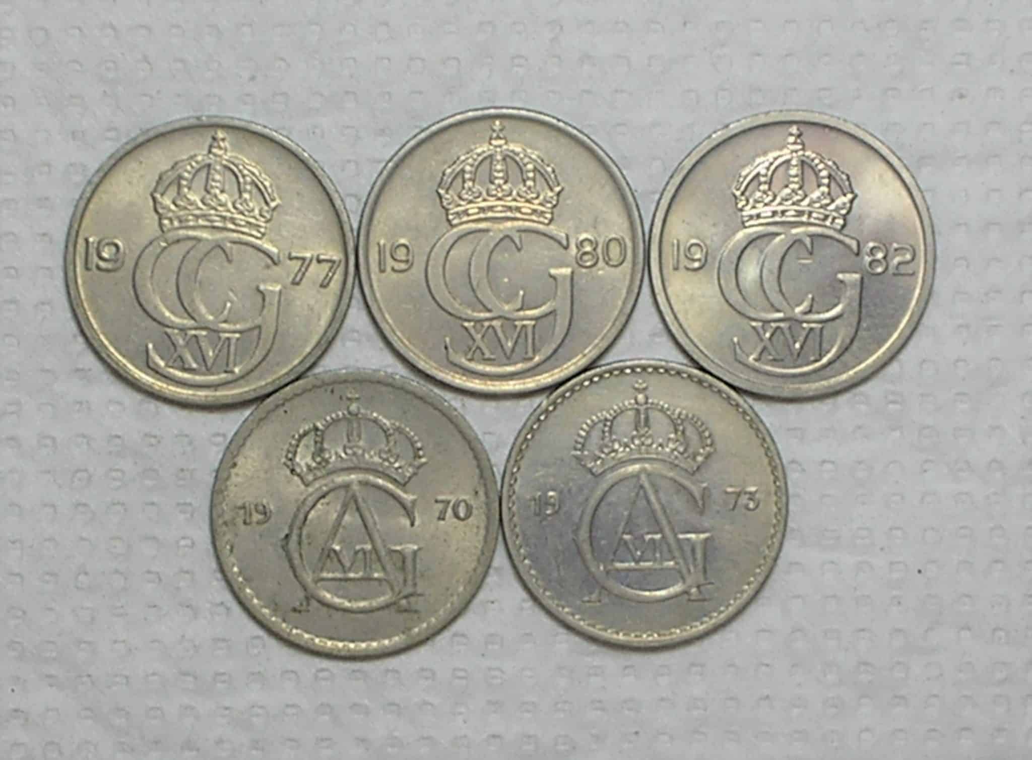Suécia) 50 Ore - 1970/1973/1977/1980/1982 / Co/Ni / Sob / box38