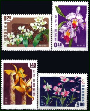 Taiwan (República da China) - Orquídeas - 1958 - S/Completa