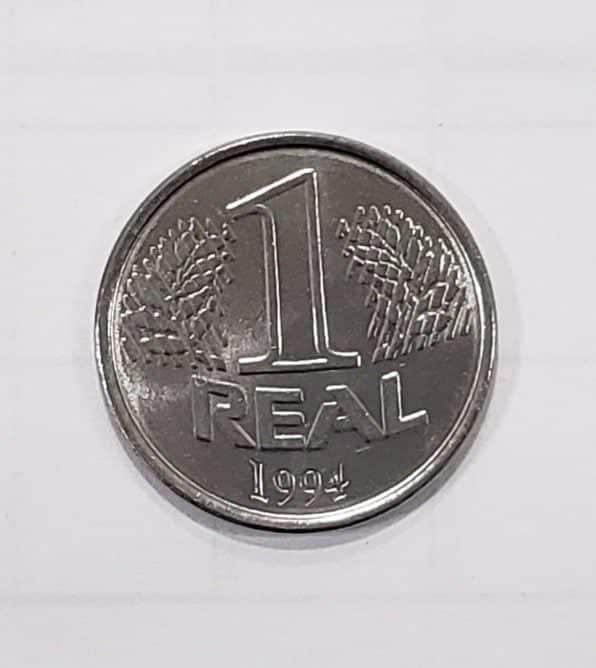 1 Real 1994 Fora de circulação Flor de cunho