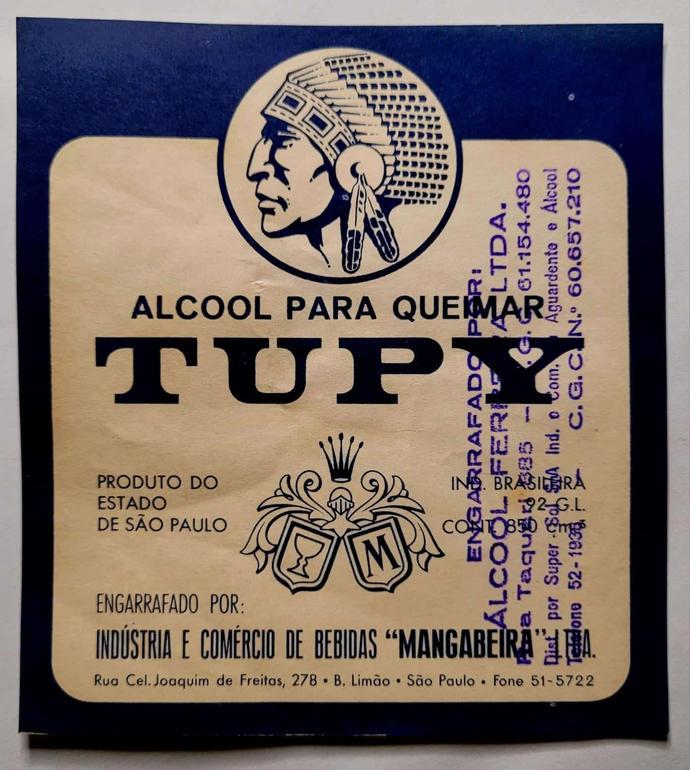 Propaganda Antiga Alcool Tupy 2 Casa do Colecionador