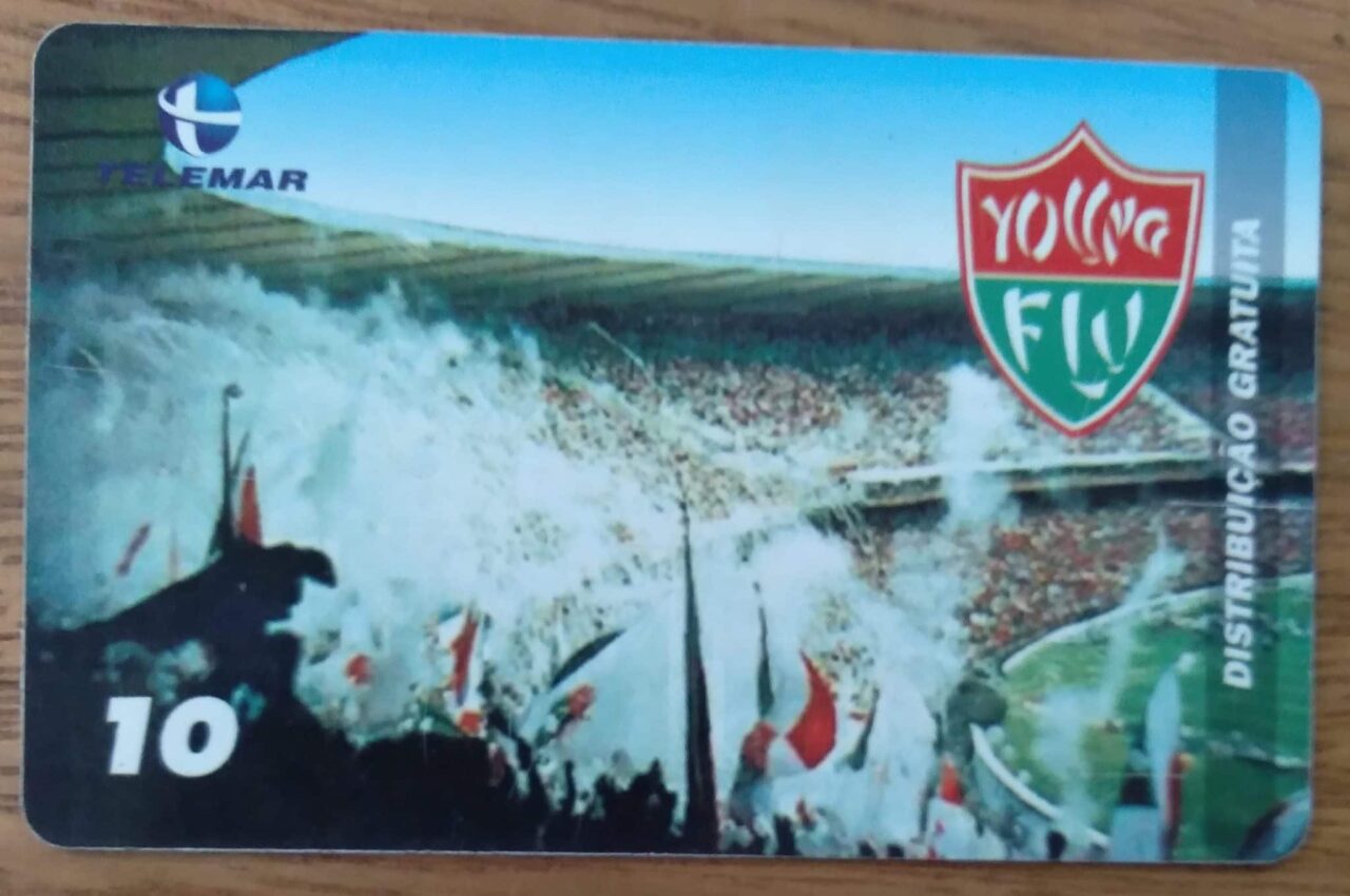Cartão Brasil Telemar RJ 2000. Fluminense Torcida Young Flu. Tiragem 5.000