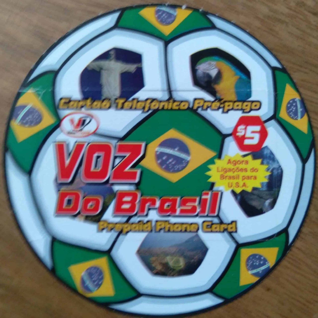 Cartão Estados Unidos DPE Voice Dollar Phone. Voz do Brasil.