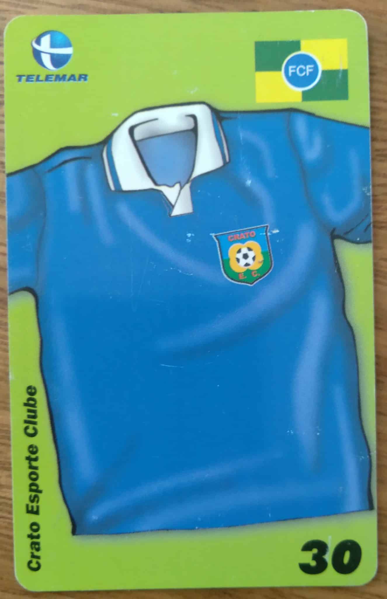 Cartão Telemar 19 2000. Campeonato Cearense Camisa Crato E C.
