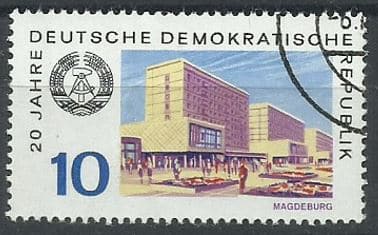Filatelia Selo Alemanha Ddr 1969 Carimbado Selos Postais Stg01 3