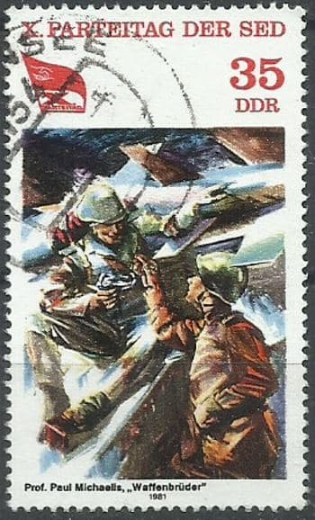 Filatelia Selo Alemanha Ddr 1981 Carimbado Selos Postais Stg01