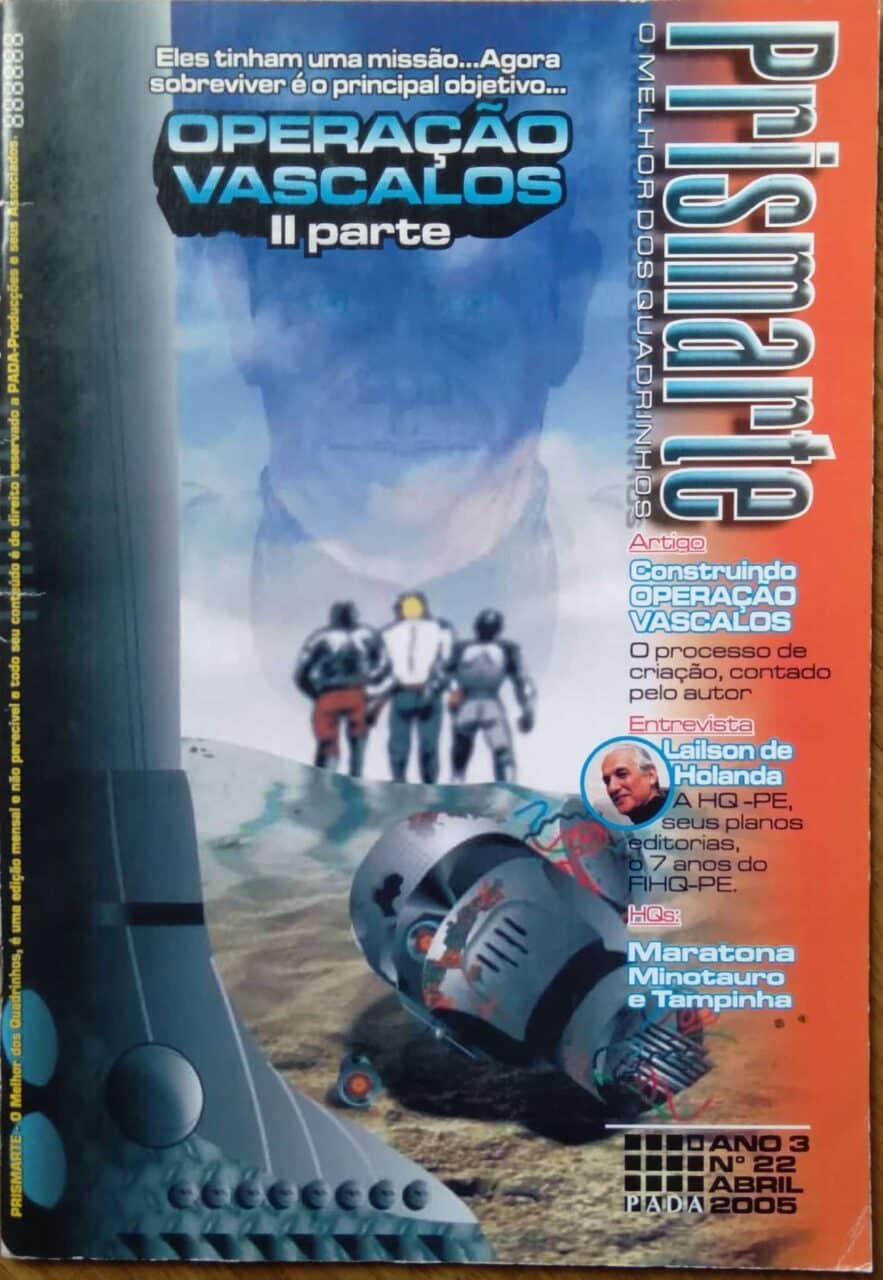 | Casa do Colecionador Gibi Prismarte 22 Ed Pada 2005. Operação Vascalos Maratona Tampinha.