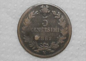 Italia) 5 Centesimi - 1862-n / Cobre / box41