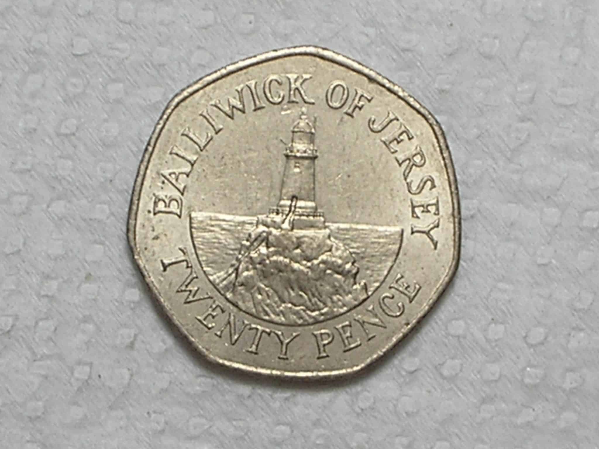 Jersey) 20 Pence - 1994 / Co/Ni / Fc / box41