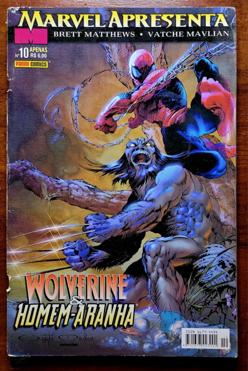 Marvel Apresenta Nº 10 - Wolverine e Homem Aranha (Mitos e Lendas) Editora Panini - Fevereiro 2004