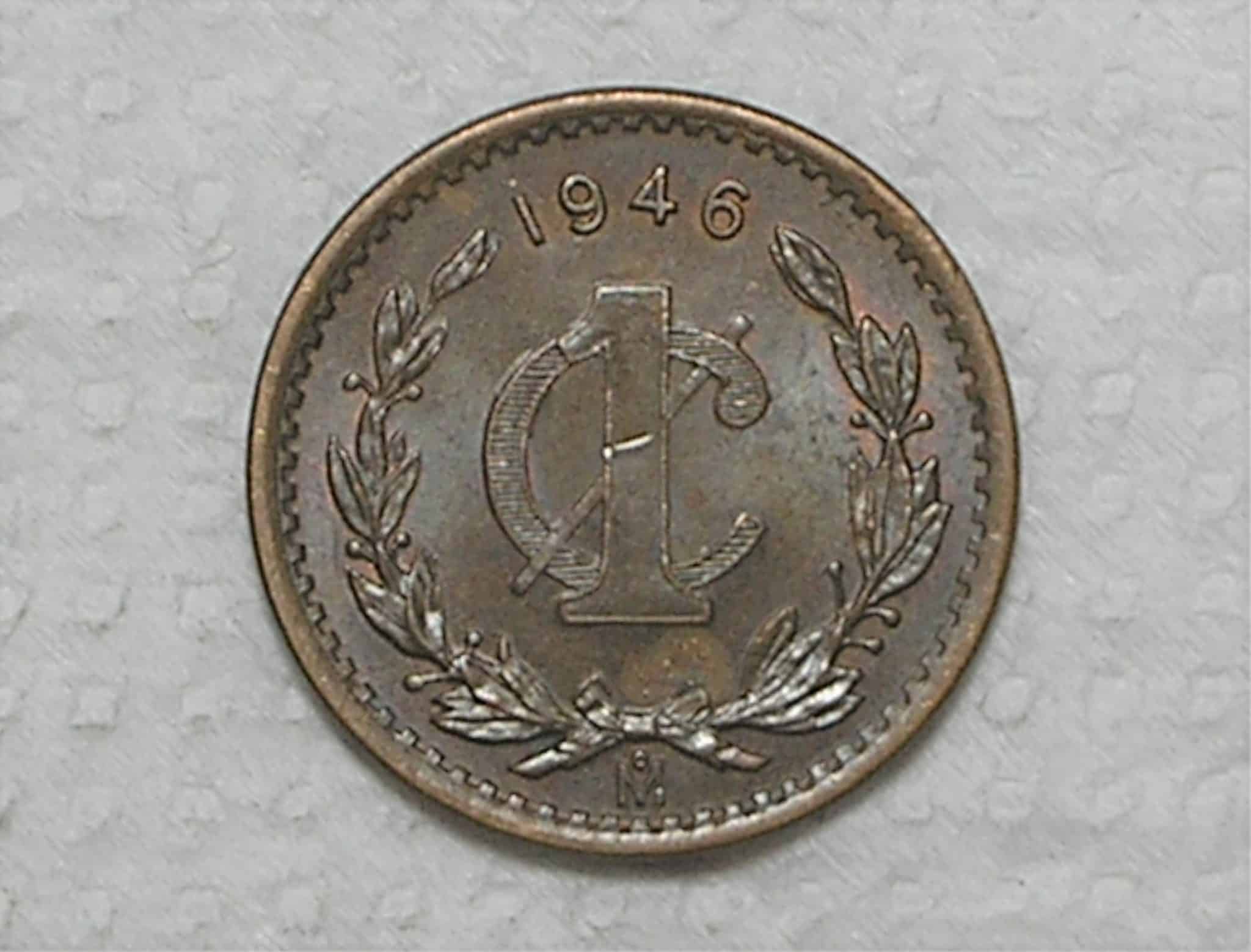 México) 1 Centavo - 1946 / 20mm / Bz / box41