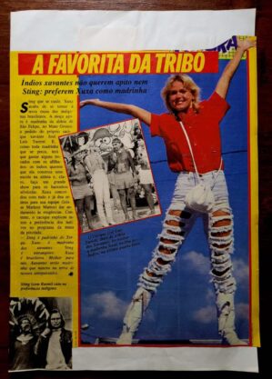Recorte de Revista de época - A Favorita da Tribo - Xuxa