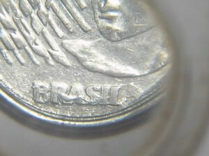 - Reverso dupla batida = moeda de 5 Centavos - 1997 = A.inox