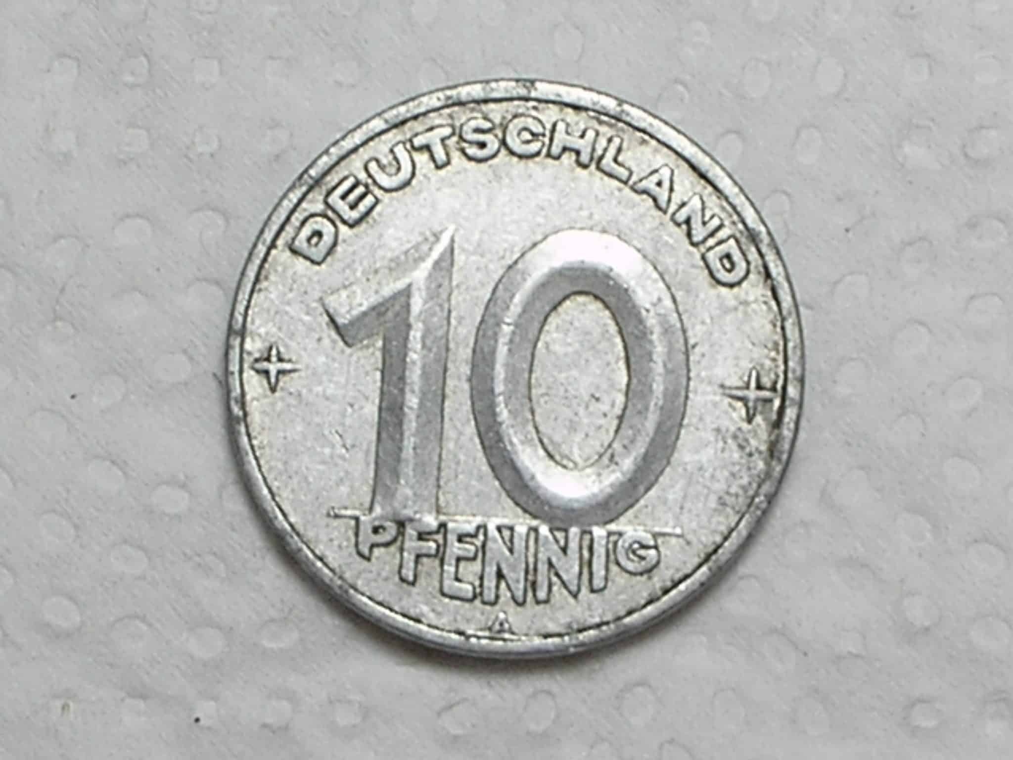 Alemanha Rep Democratica 10 Pfennig 1950 A Berlin Al Box43
