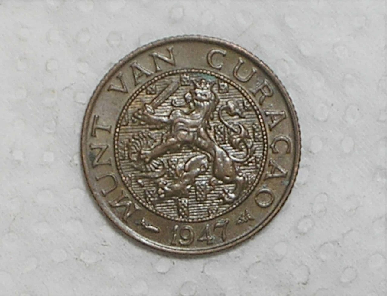 Curçao) 1 Cent - 1947 / Bz / Soberba / box43