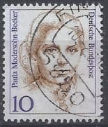 Filatelia Selo Alemanha Mulheres Famosas 1988 Carimbado Selos Postais 2