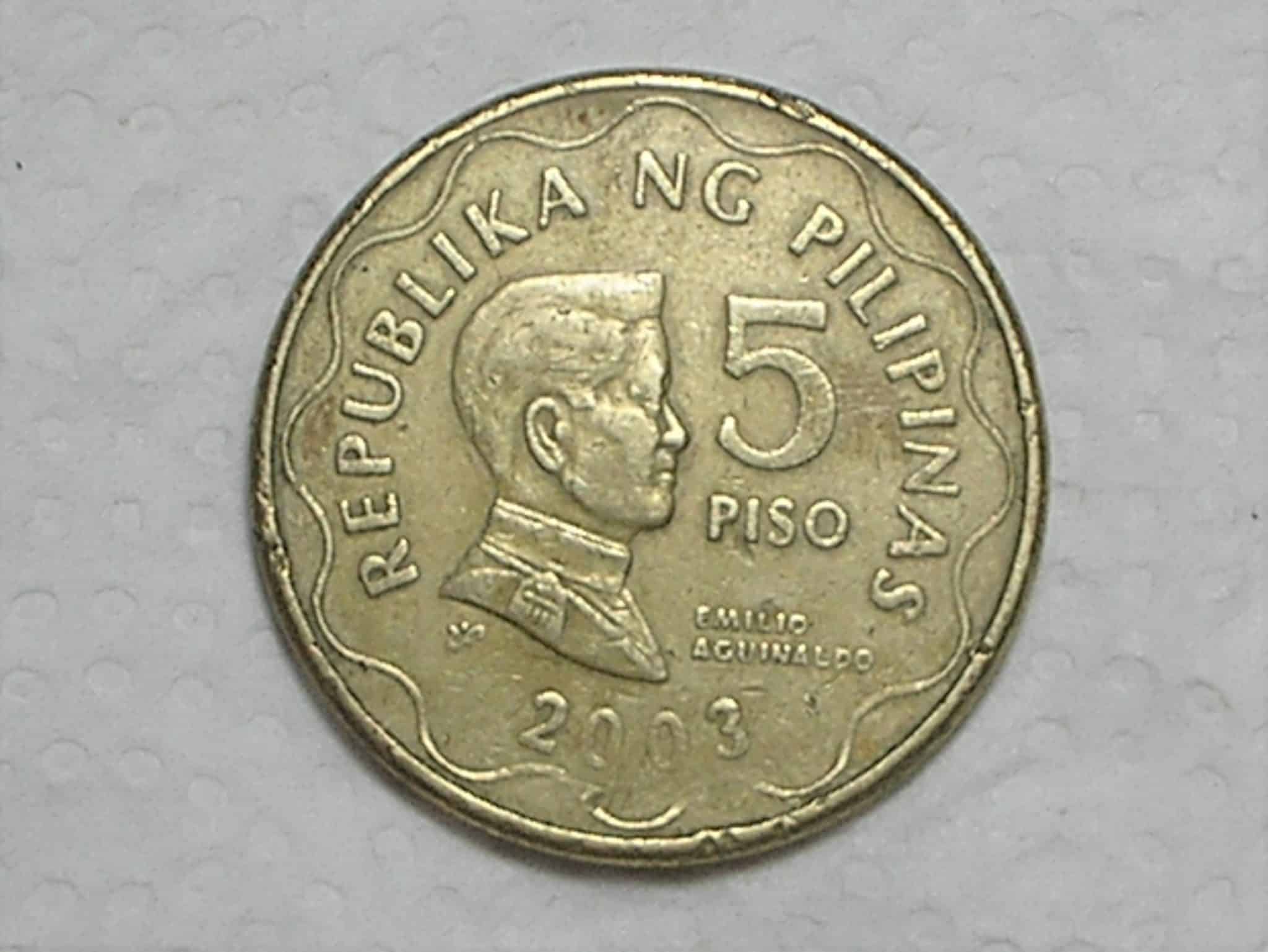 Filipinas) 5 Piso - 2003 / Ni/Brass / box44