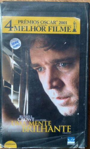 Fita VHS legendado Uma Mente brilhante. Russel Crowe.