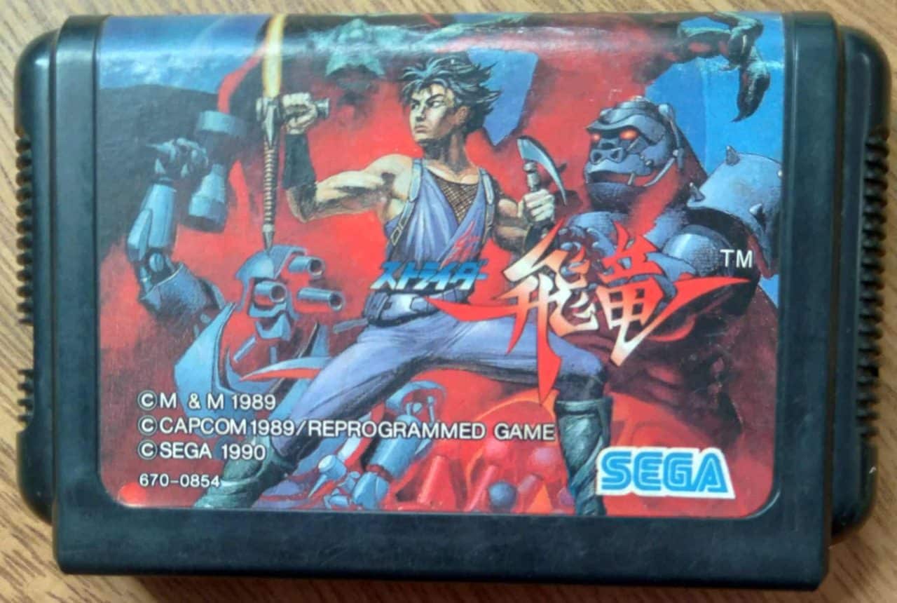 Jogo mega drive Strider Hiryu. Japonês original 1990.